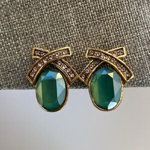 Heidi Daus Elegant Crystal Earrings